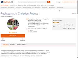 Profil RA Christian Reents auf anwalt.de